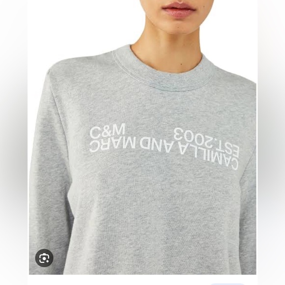 C&M Camilla and Marc James Logo Crew Sweater white - Picture 4 of 9